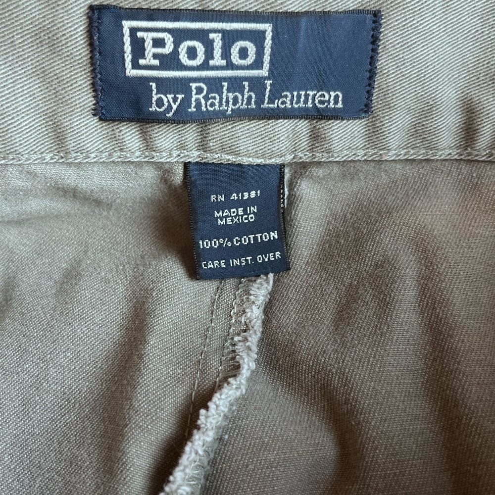Polo Ralph Lauren Classic Preppy Casual Cotton Green Chino Pant Mens Size 38x30 - Picture 7 of 7